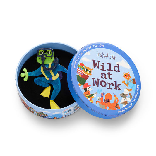 Slick Swimmer Brooch