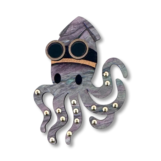 Squidy Brooch