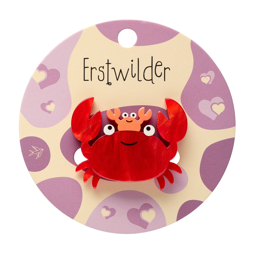 Crabs Simplified Mini Brooch