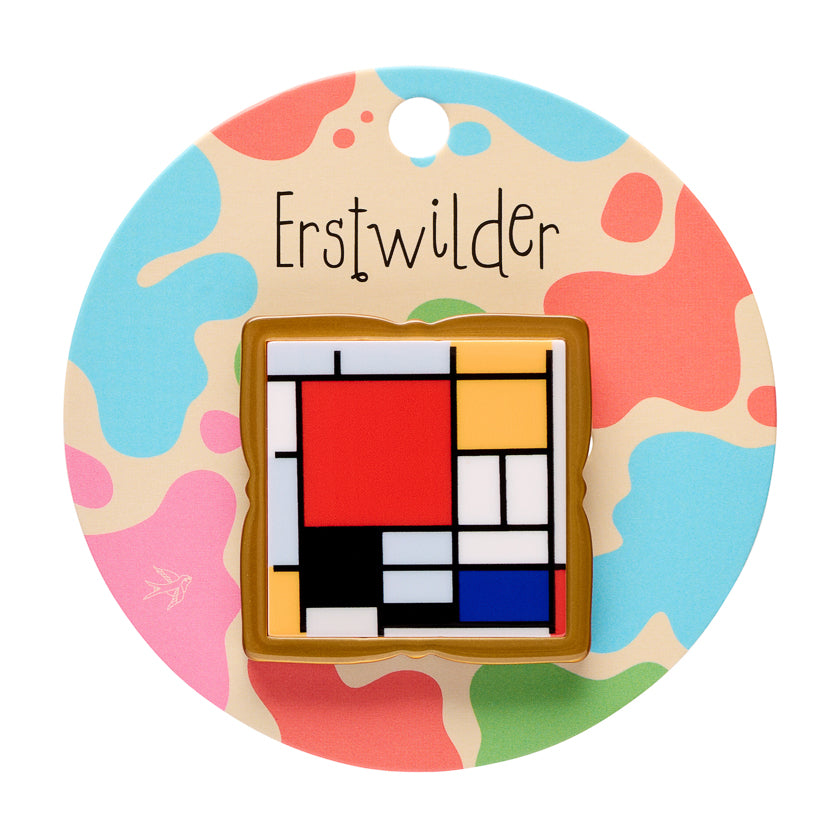 Mondrian Mini Brooch - Erstwilder Simplified