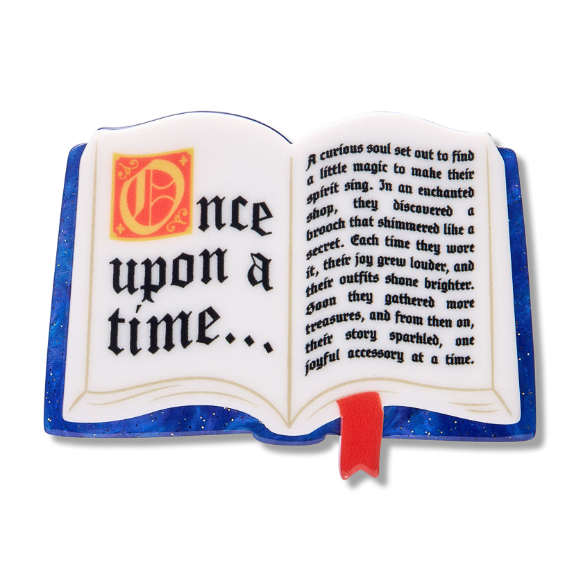 Open Book Mini Brooch - Erstwilder Simplified