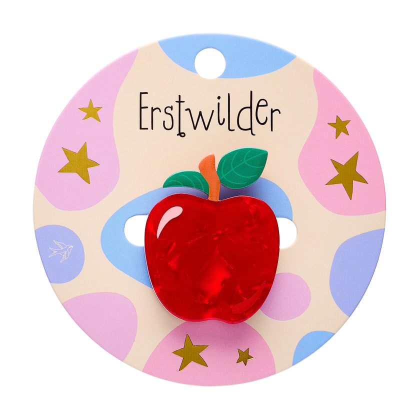 Apple Mini Brooch - Erstwilder Simplified
