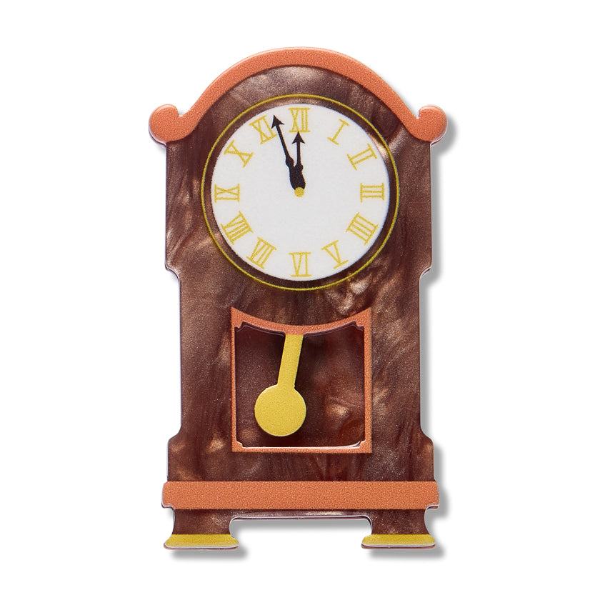 Clock Mini Brooch - Erstwilder Simplified