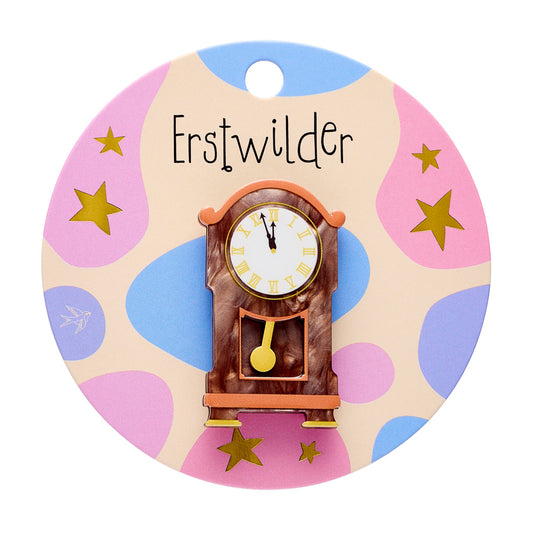 Clock Mini Brooch - Erstwilder Simplified