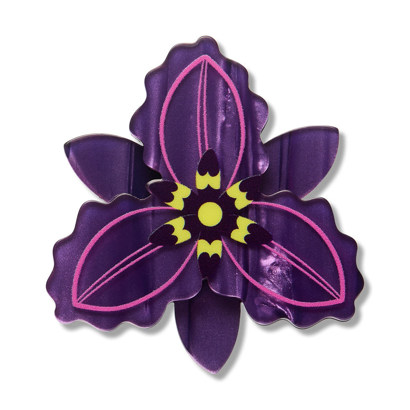 Chocolate Lily Mini Brooch - Erstwilder Simplified