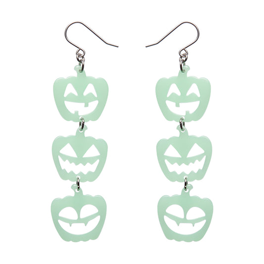 Halloween Pumpkin's Drop Earrings - Glow in the Dark