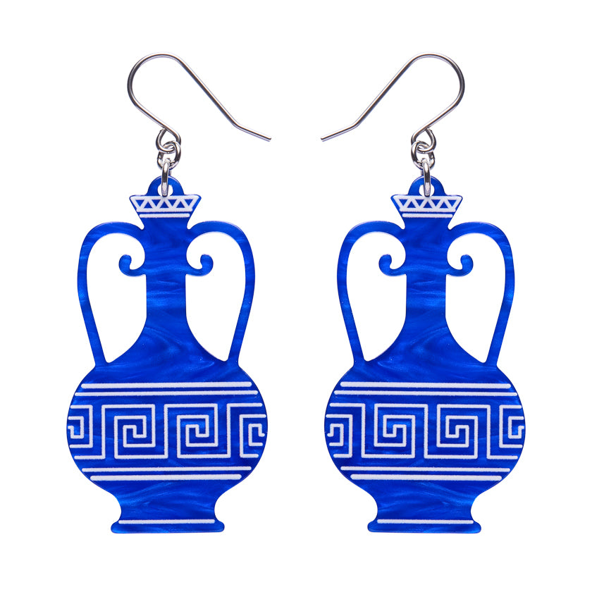 Amphora Drop Earrings - Blue