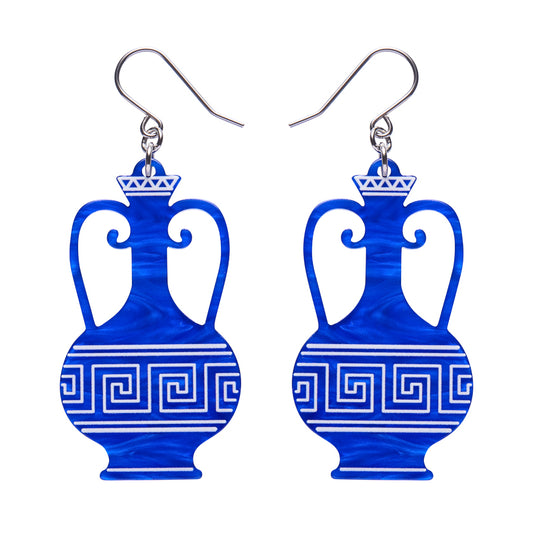 Amphora Drop Earrings - Blue