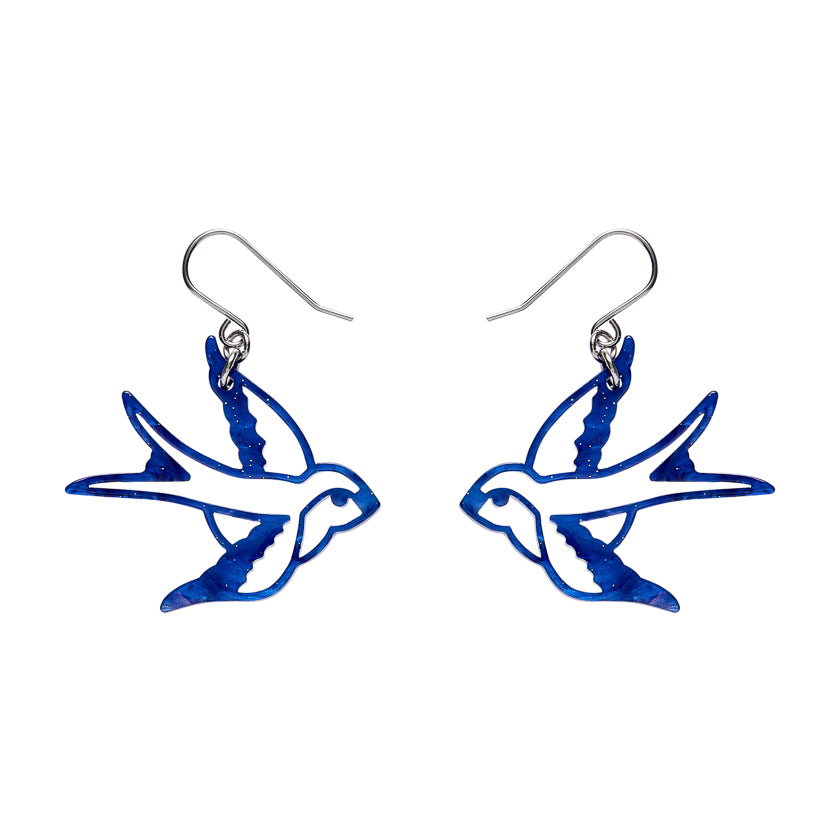 Swallow Drop Earring - Blue