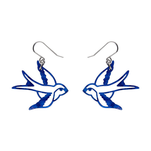 Swallow Drop Earring - Blue