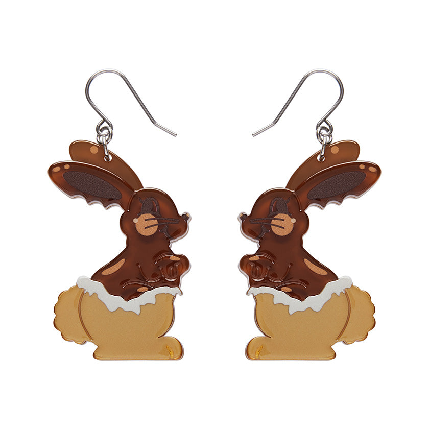 Cocoa the Bunny Drop Earrings