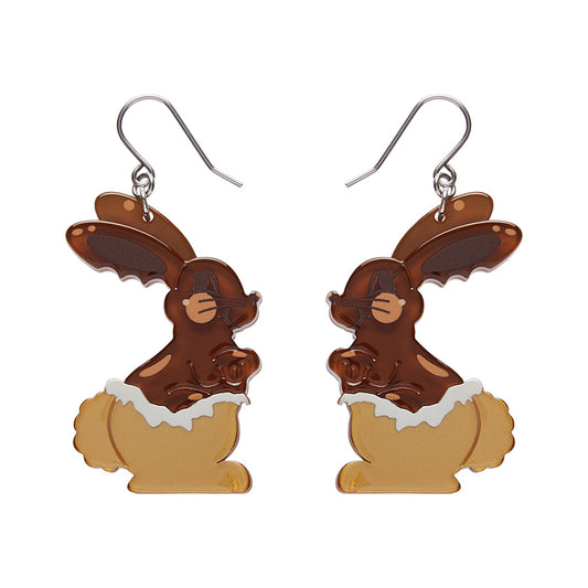 Cocoa the Bunny Drop Earrings