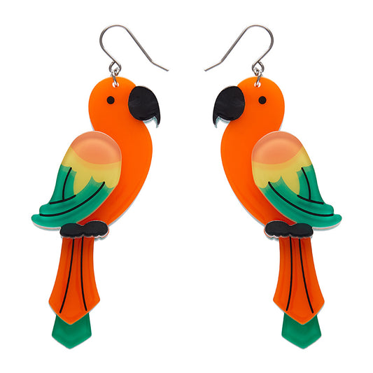 Pancha's Parrot Drop Earrings