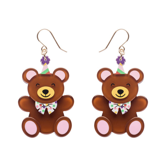 Grand Prize Teddy Drop Earrings