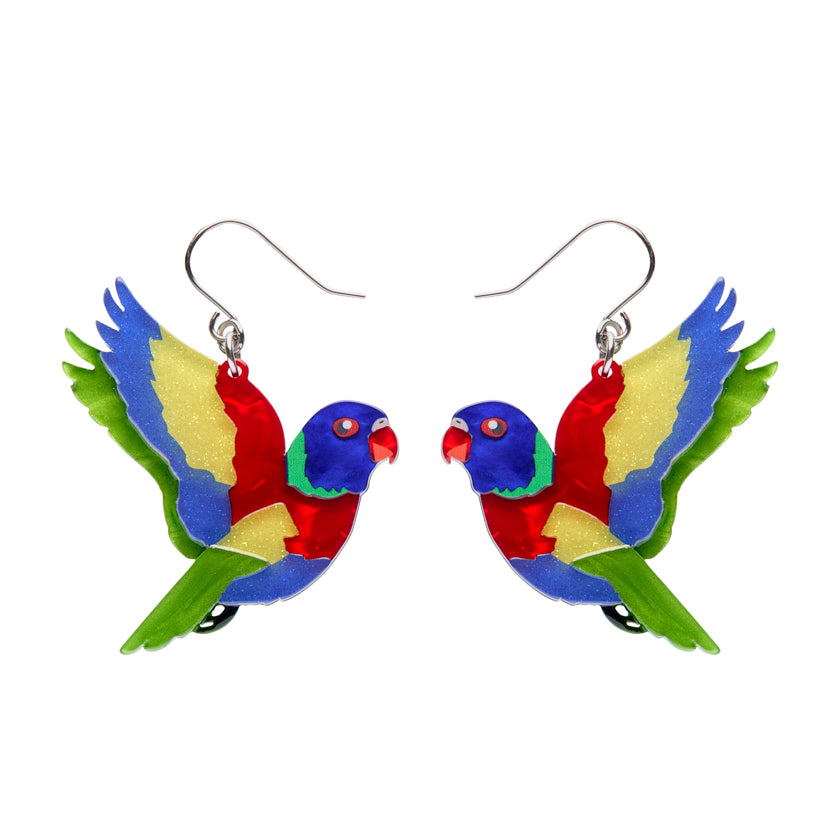 Lulu the Lorikeet Drop Earrings
