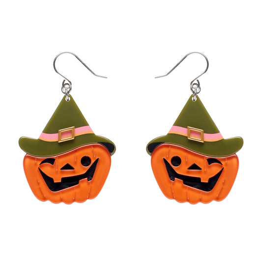 Witch O'Lantern Drop Earrings