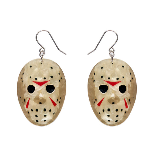 Jason Voorhees Mask Drop Earrings