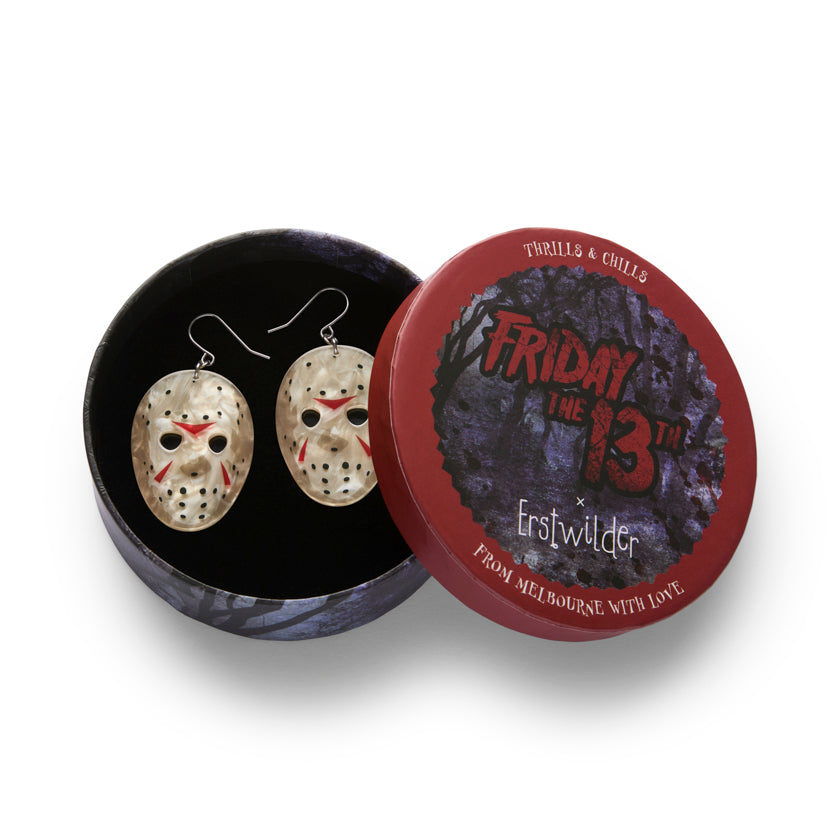Jason Voorhees Mask Drop Earrings