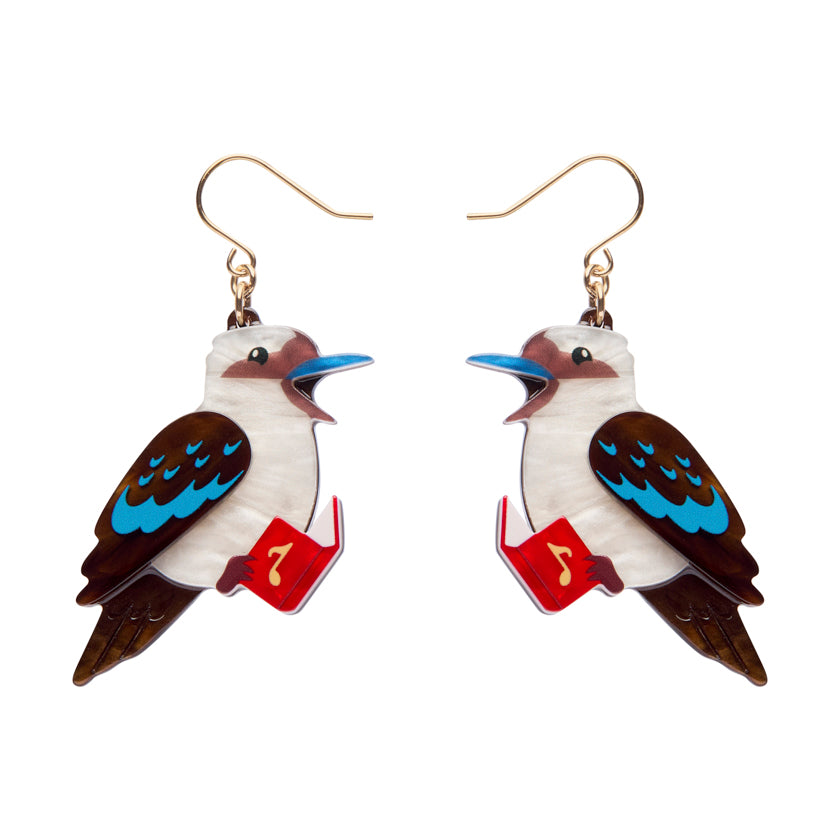 Kip the Kookaburra Drop Earrings