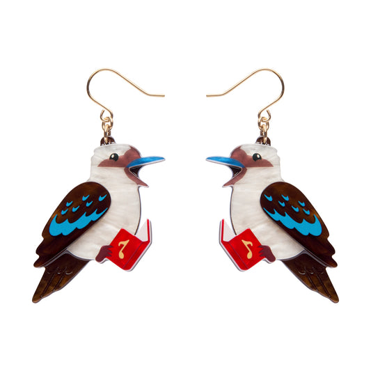 Kip the Kookaburra Drop Earrings