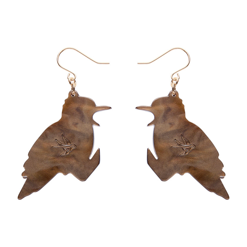 Kip the Kookaburra Drop Earrings