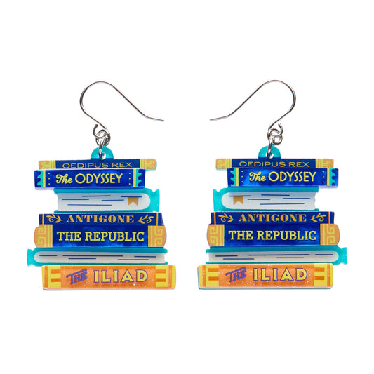 Words of the Wise Drop Earrings