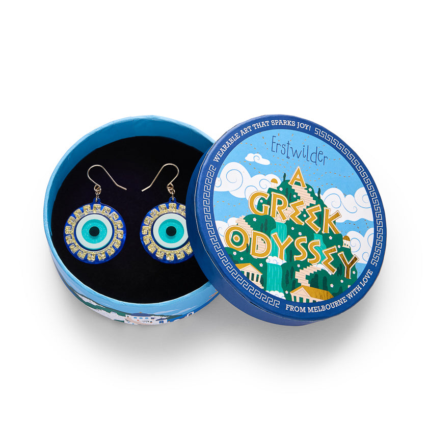 Evil Eye Drop Earrings