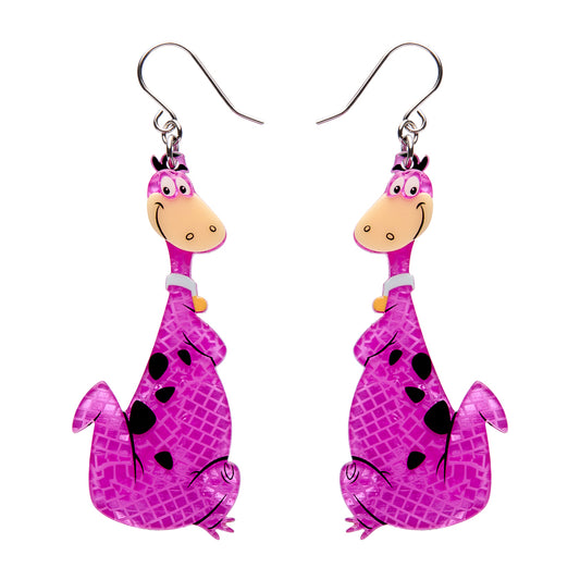 Dino Flintstone Drop Earrings