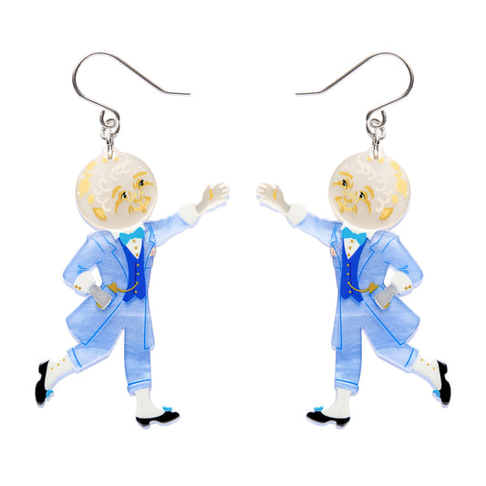Moonface Drop Earrings