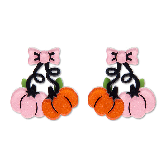 Pair O'Pumpkins Drop Earrings