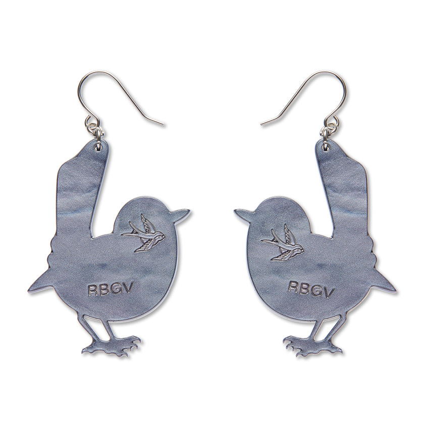 Superb Fairy Wren Drop Earrings