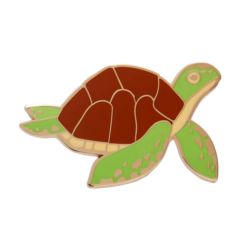 Green Turtle Enamel Pin