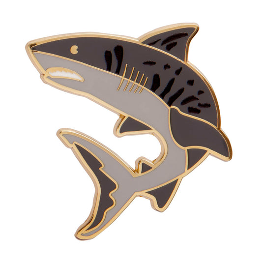 Tiger Shark Enamel Pin