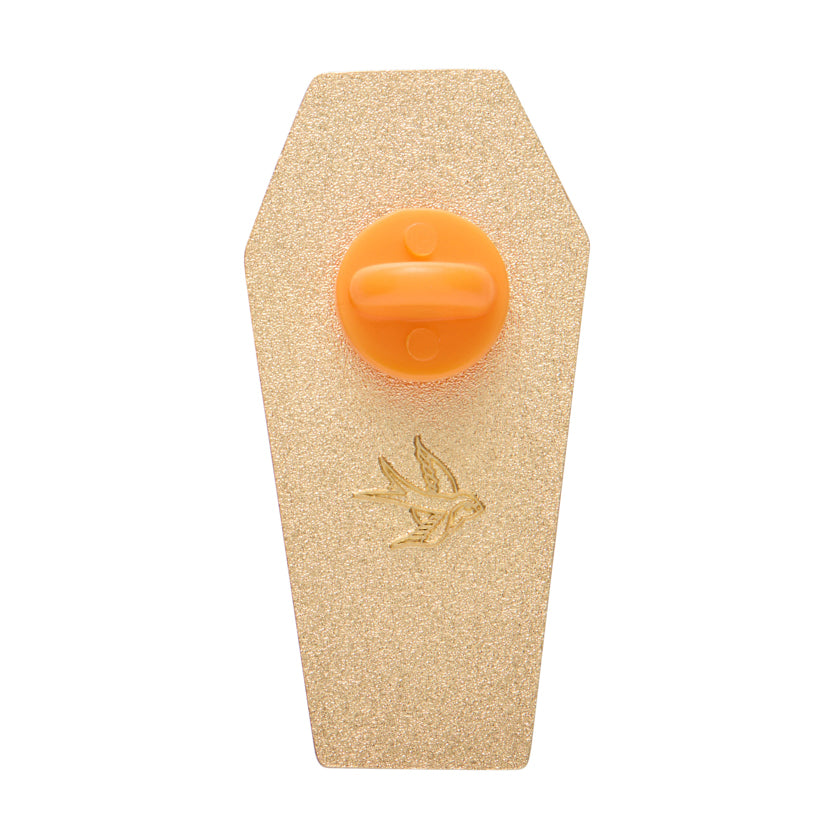 Cozy Coffin Enamel Pin