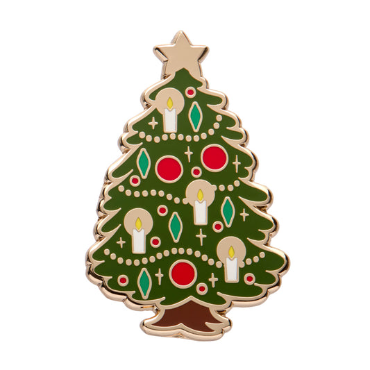 Christmas Tree Centre-Piece Enamel Pin