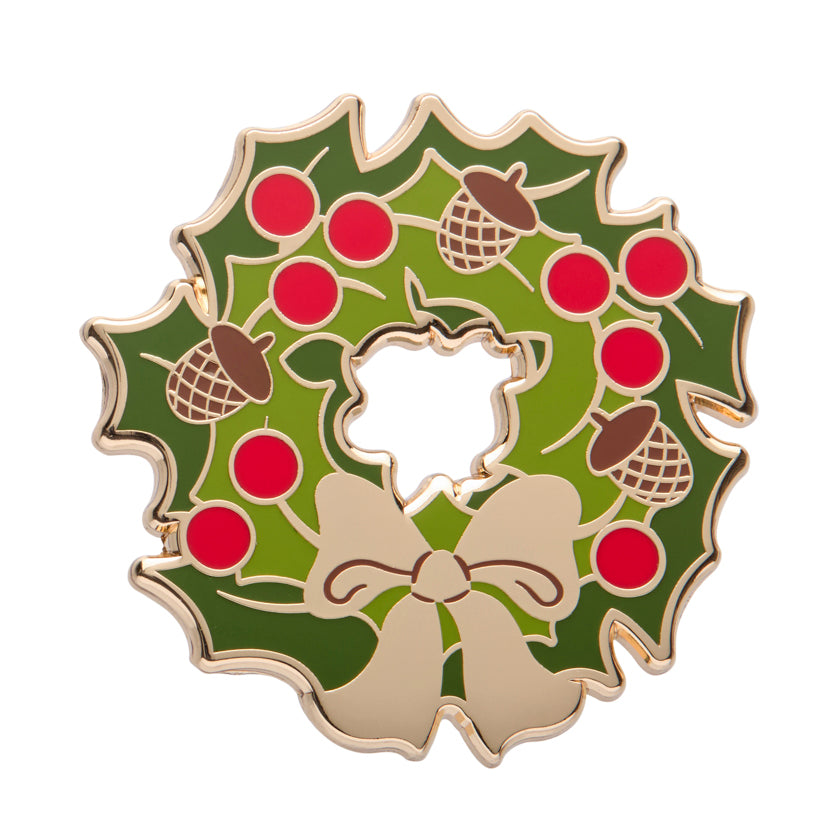 Forest Wreath Enamel Pin