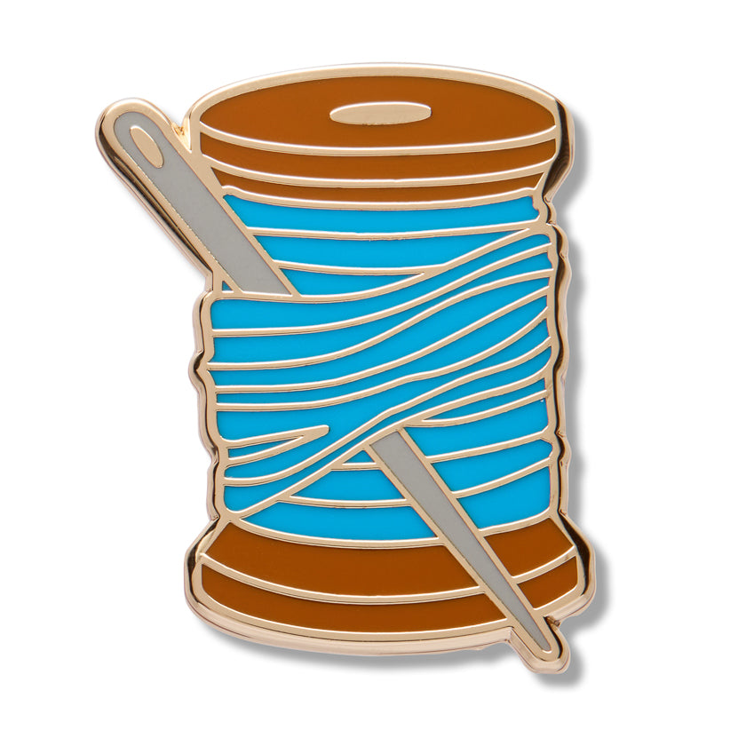 Thread the Needle Enamel Pin – Rockamilly