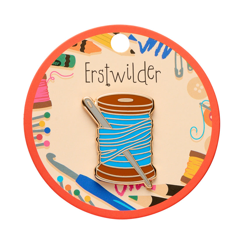 Thread the Needle Enamel Pin – Rockamilly