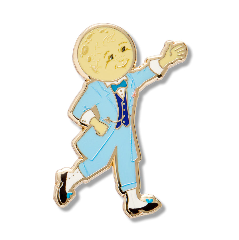 Moonface Enamel Pin