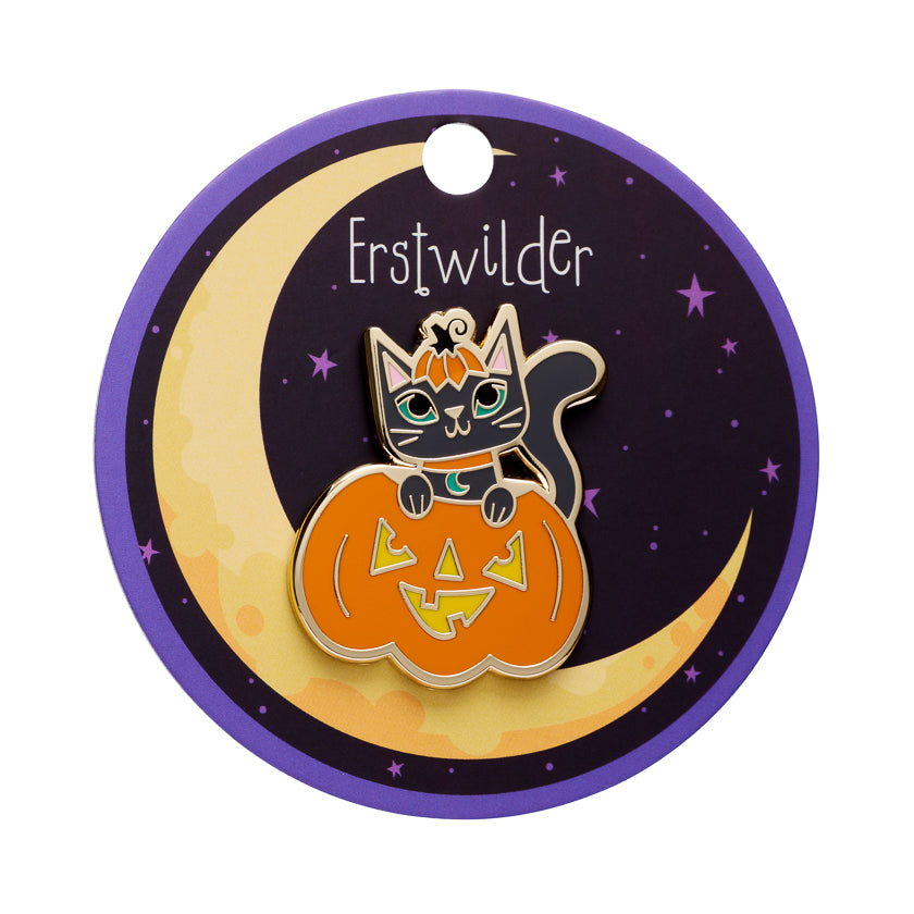 Cat O'Lantern Enamel Pin
