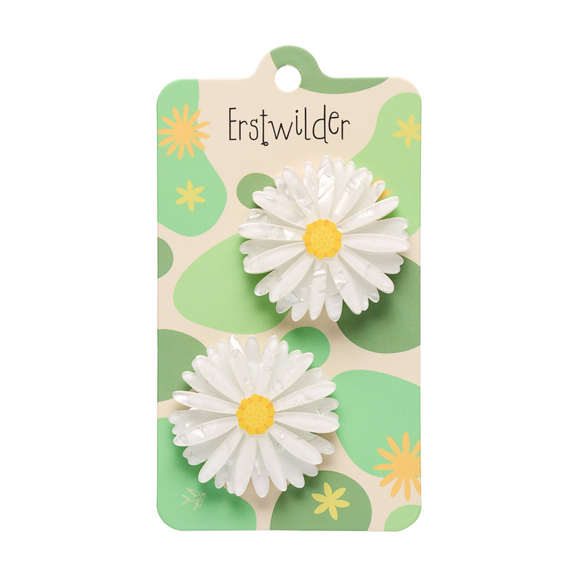 Cut-Leaf Daisy Hair Clips - 2 Piece