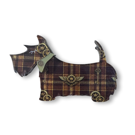 Steampunk Scotty Brooch