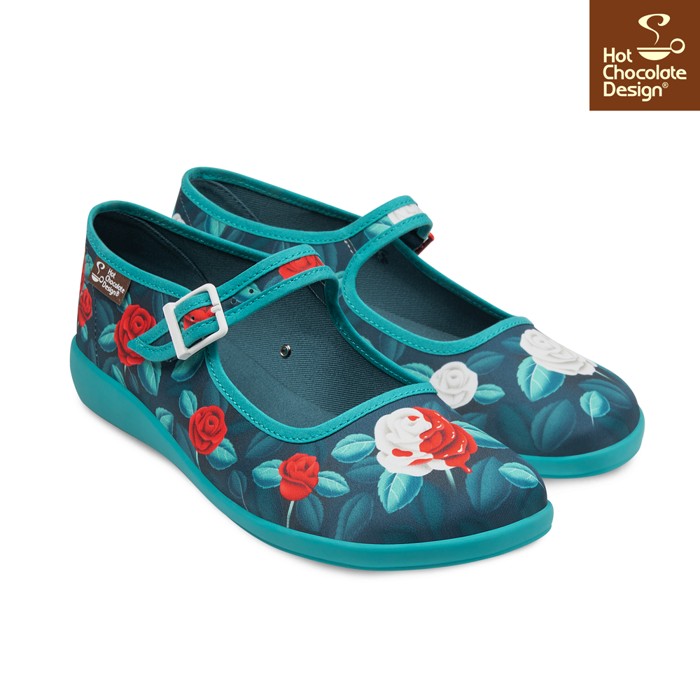 Chocolaticas® Paint The Roses Red Mary Jane Flats