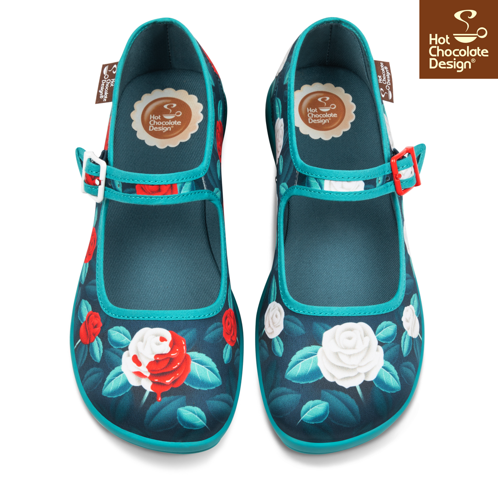 Chocolaticas® Paint The Roses Red Mary Jane Flats