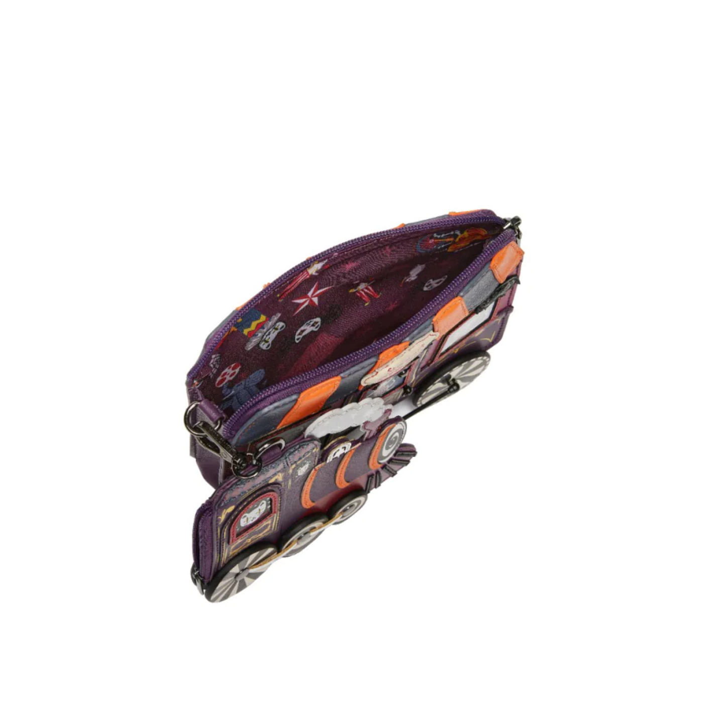 Skelecat's Travelling Ghost Circus ~ Train Charm Bag