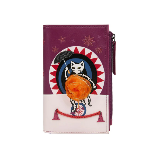 Skelecat's Travelling Ghost Circus ~ Compact Folding Wallet