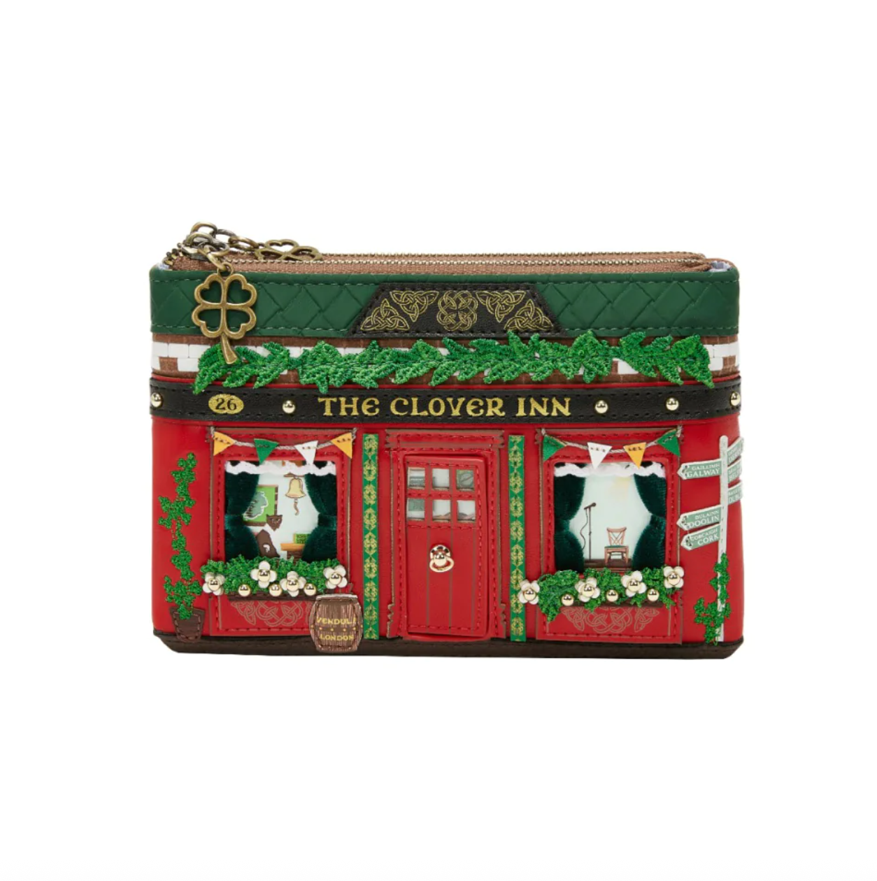 The Clover Inn ~ Double Zipper Coin Purse