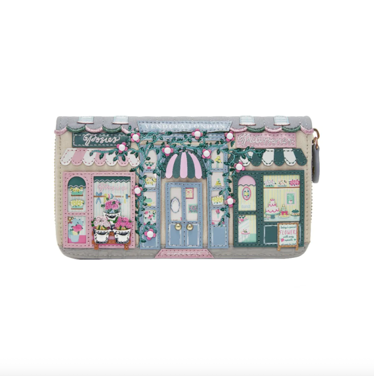 Posies and Patisseries ~ Large Zip Around Wallet