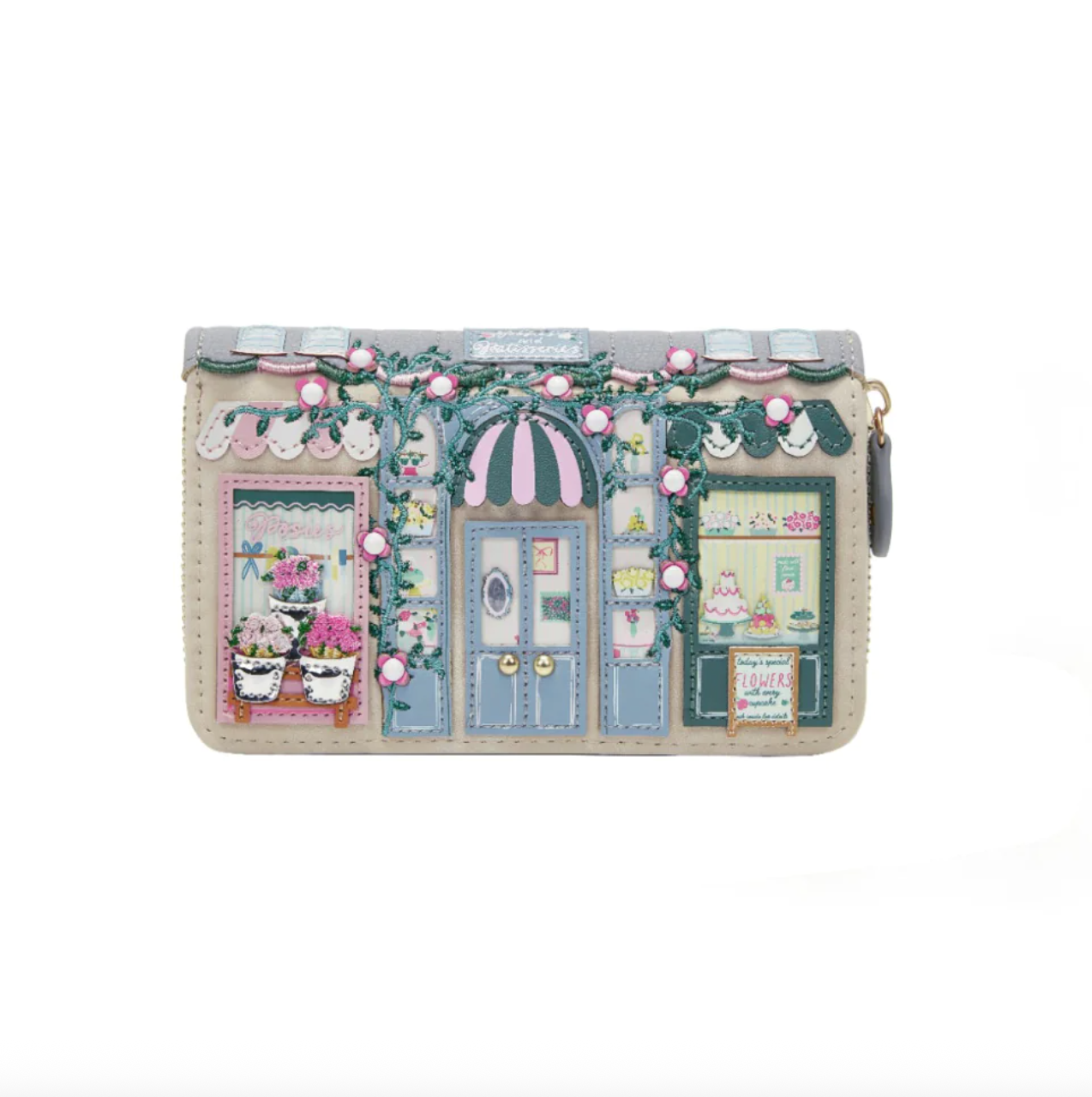 Posies and Patisseries ~ Medium Zip Around Wallet