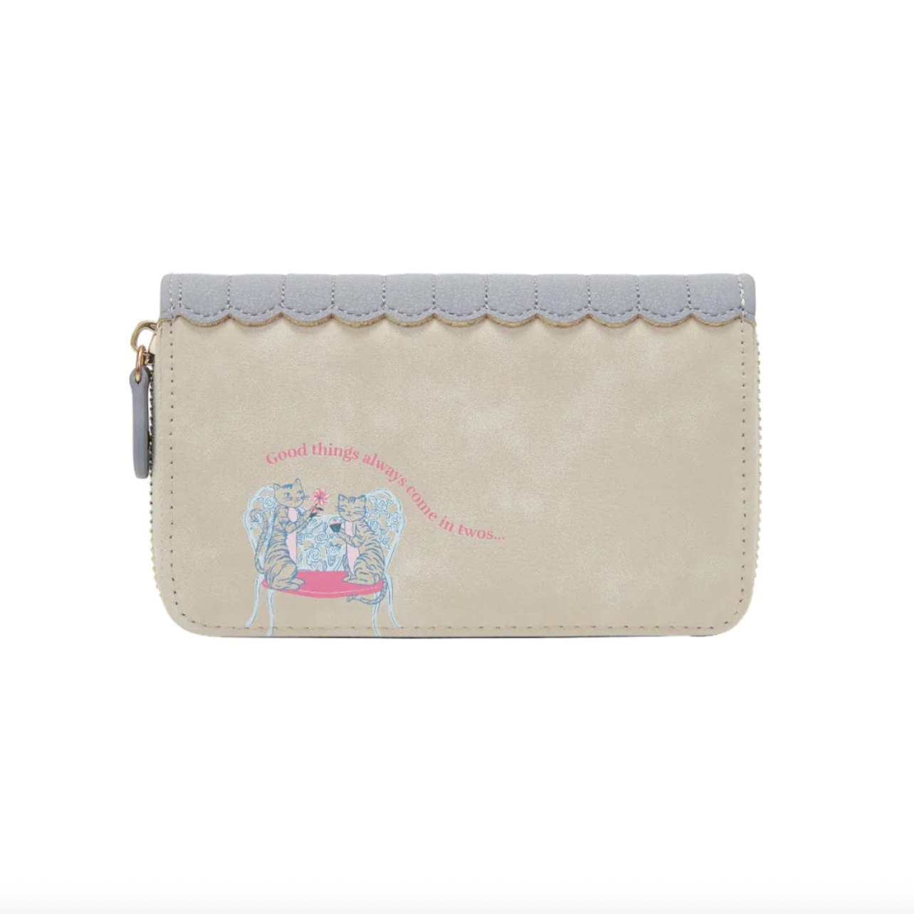 Posies and Patisseries ~ Medium Zip Around Wallet